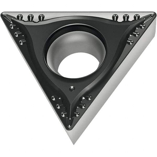 Walter - TCGT21.51 MP4 Grade WPP20S Carbide Turning Insert - 60° Triangle, 1/4" Inscr Circle, 3/32" Thick, 1/64" Corner Radius - Apex Tool & Supply