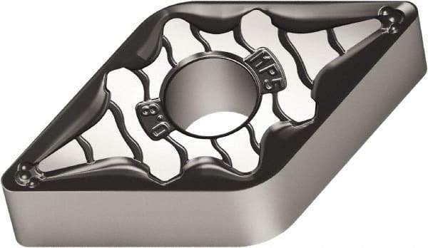 Walter - DNMG433 MP5 Grade WPP05S Carbide Turning Insert - 55° Diamond, 1/2" Inscr Circle, 3/16" Thick, 3/64" Corner Radius - Apex Tool & Supply