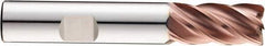 SGS - 1/2" Diam, Variable Pitch, 1" LOC, 5 Flute Solid Carbide Roughing Square End Mill - Ti-NAMITE-M Finish, 3" OAL, 1/2" Shank Diam, Single End, 37° Helix - Apex Tool & Supply