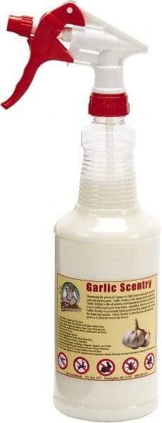 Bare Ground Solutions - Garlic Scentry Quart Bottle Premixed w/ Trigger Sprayer to repel unwanted animals - Garlic Scentry harnesses the power of organics to fight insects and repel unwanted yard and garden pests. - Apex Tool & Supply