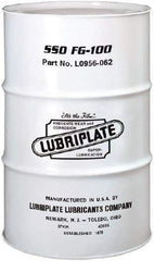 Lubriplate - 55 Gal Drum, Synthetic Seamer Oil - SAE 40, ISO 100, 106.7 cSt at 40°C, 13.9 cSt at 100°C, Food Grade - Apex Tool & Supply