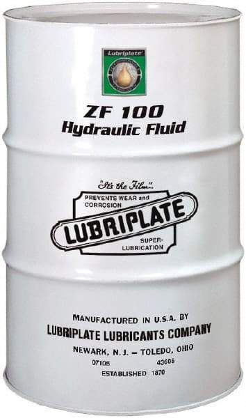 Lubriplate - 55 Gal Drum, Mineral Hydraulic Oil - SAE 30, ISO 100, 101.1 cSt at 40°C, 11.25 cSt at 100°C - Apex Tool & Supply