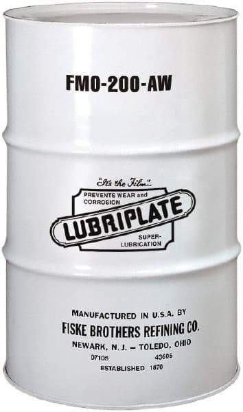 Lubriplate - 55 Gal Drum, Mineral Multipurpose Oil - SAE 10, ISO 46, 46.92 cSt at 40°C, 6.92 cSt at 100°C, Food Grade - Apex Tool & Supply