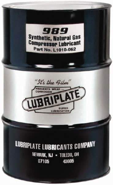 Lubriplate - 55 Gal Drum, ISO 150, SAE 40, Air Compressor Oil - 7°F to 373°, 138 Viscosity (cSt) at 40°C, 24 Viscosity (cSt) at 100°C - Apex Tool & Supply