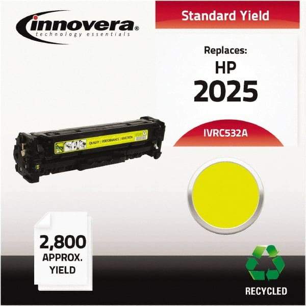 innovera - Yellow Toner Cartridge - Use with HP Color LaserJet CP2025 - Apex Tool & Supply
