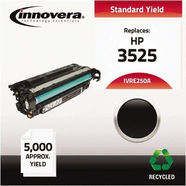 innovera - Black Toner Cartridge - Use with HP Color LaserJet CM3530 MFP, CM3530FS MFP, CP3525DN, CP3525N, CP3525X - Apex Tool & Supply
