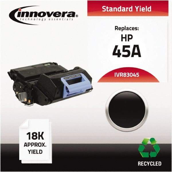 innovera - Black Toner Cartridge - Use with HP LaserJet 4345 MFP, 4345X MFP, 4345XM MFP, 4345XS MFP, M4345 MFP, M4345X, M4345XM, M4345XS - Apex Tool & Supply