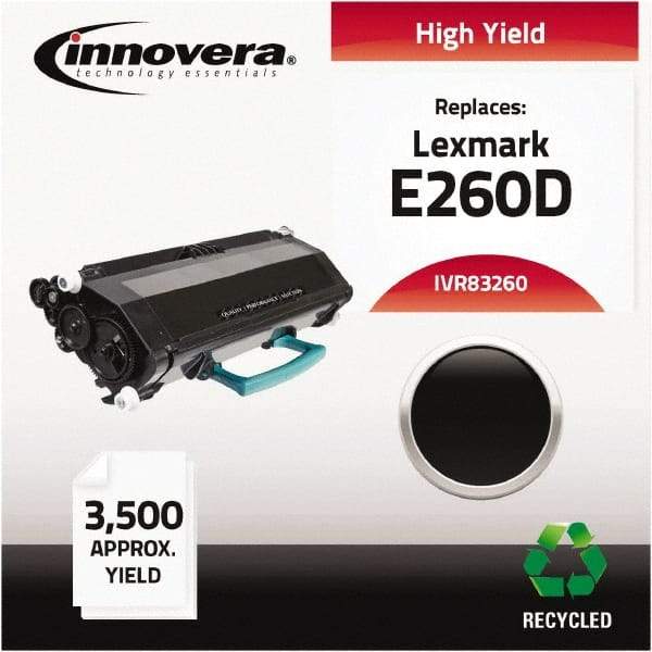 innovera - Black Toner Cartridge - Use with Lexmark E260D, E260DN, E360D, E360DN, E460DN, E460DW, E462DTN - Apex Tool & Supply