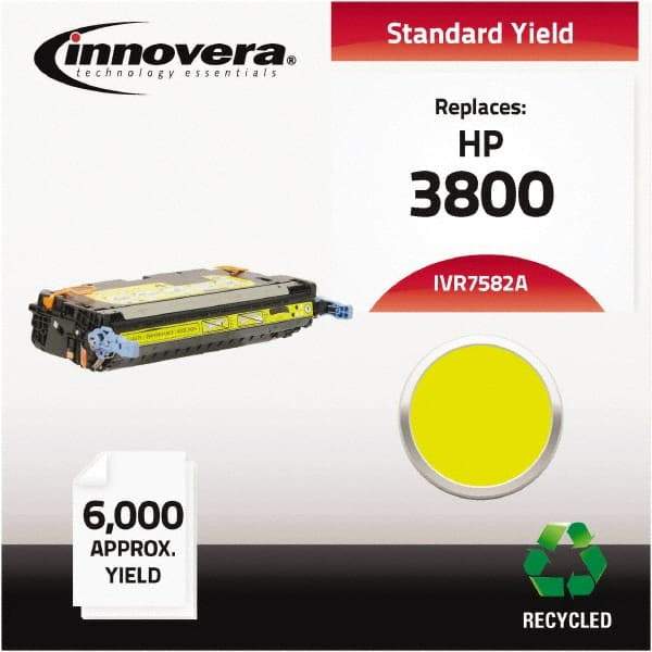 innovera - Yellow Toner Cartridge - Use with HP Color LaserJet 3800, CP3505 - Apex Tool & Supply