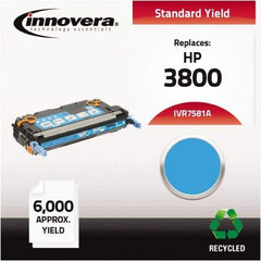 innovera - Cyan Toner Cartridge - Use with HP Color LaserJet 3800, CP3505 - Apex Tool & Supply