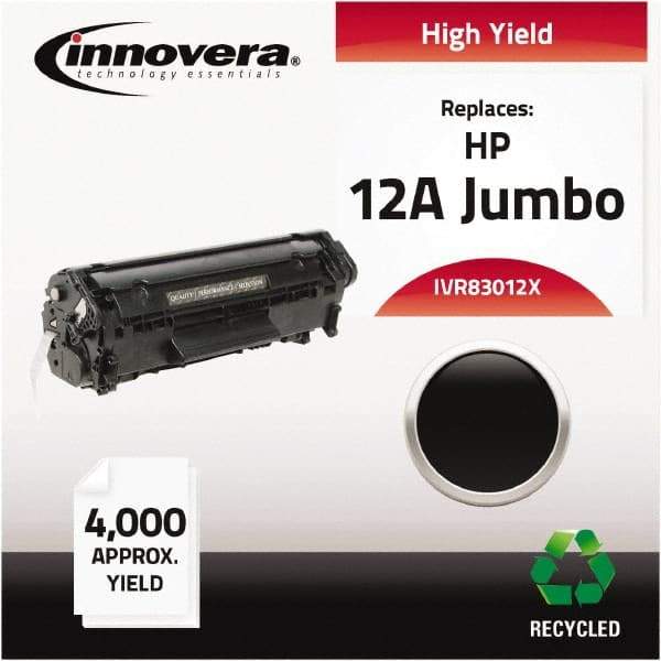 innovera - Black Toner Cartridge - Use with HP LaserJet 1010, 1012, 1015, 1018, 1020, 1022, 3015, 3020, 3030, 3050, 3052, 3055, M1319Fmfp - Apex Tool & Supply