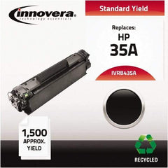 innovera - Black Toner Cartridge - Use with HP LaserJet P1002, P1003, P1004, P1005, P1006 - Apex Tool & Supply