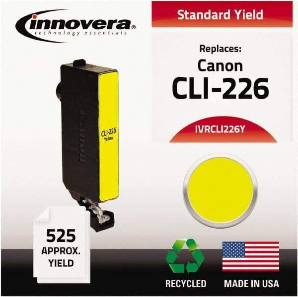 innovera - Yellow Inkjet Printer Cartridge - Use with Canon PIXMA iP4820, iX6520, MG5120, MG5220, MG6120, MG8120, MX882, MX892 - Apex Tool & Supply