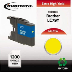 innovera - Yellow Inkjet Printer Cartridge - Use with Brother MFC-J6510DW, MFC-J6710DW, MFC-J6910DW, MFC-J825DW, MFC-J835DW - Apex Tool & Supply