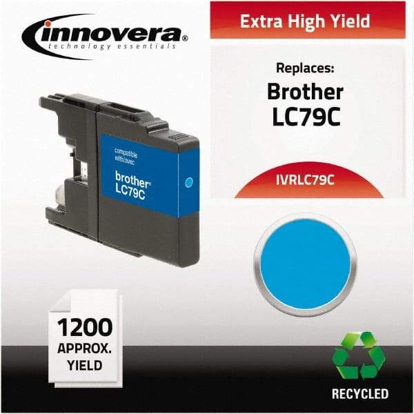 innovera - Cyan Inkjet Printer Cartridge - Use with Brother MFC-J6510DW, MFC-J6710DW, MFC-J6910DW, MFC-J825DW, MFC-J835DW - Apex Tool & Supply