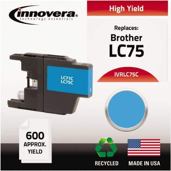 innovera - Cyan Inkjet Printer Cartridge - Use with Brother MFC-J6510DW, MFC-J6710DW, MFC-J6910DW, MFC-J825DW, MFC-J835DW - Apex Tool & Supply