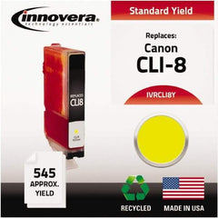innovera - Yellow Inkjet Printer Cartridge - Use with Canon PIXMA iP3300, iP3500, iP4200, iP4300, iP4500, iP5200, MP500, MP510, MP520, MP530, MP600, MP610, MP800, MP810, MP830, MP950, MP960, MP970, MX700, MX850 - Apex Tool & Supply