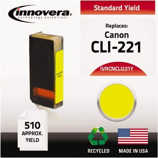 innovera - Yellow Inkjet Printer Cartridge - Use with Canon PIXMA iP3600, iP4600, iP4700, MP560, MP620, MP640, MP980, MP990, MX860, MX870 - Apex Tool & Supply