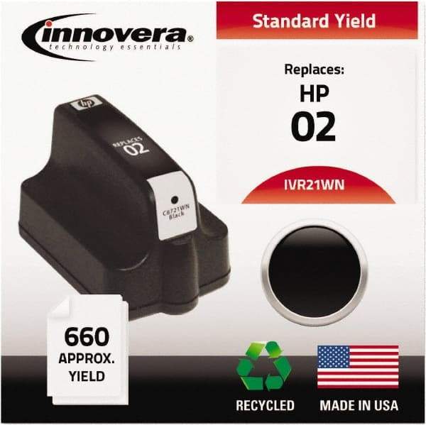 innovera - Black Inkjet Printer Cartridge - Use with HP Photosmart C5180, C6180, C7180, D6160, D7145, D7155, D7160, D7345, D7355, D7360, 3110, 3210, 3310, 8250 - Apex Tool & Supply