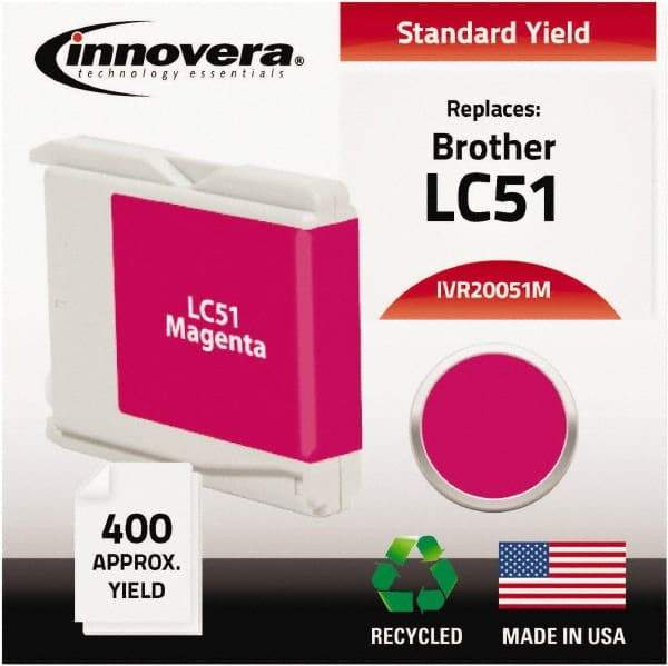 innovera - Magenta Ink Cartridge - Use with Brother DCP-130C, 330C, 350C, Fax 1360, 1860C, 1960C, 2480C, 2580C, MFC-230C, 240C, 440CN, 465CN, 665CW, 685CW, 845CW, 885CW, 3360C, 5460CN, 5860CN - Apex Tool & Supply
