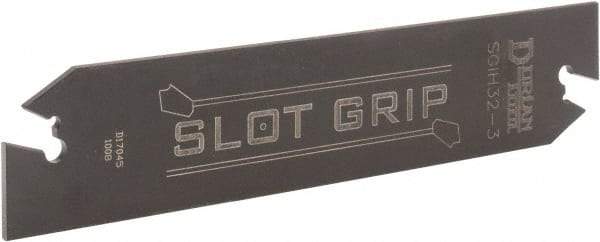 Dorian Tool - 1-1/4" Blade Height, 0.0941" Blade Width, 5.9016" OAL, Neutral Cut, Double End Indexable Cut-Off Blade - SGIH Blade - Apex Tool & Supply