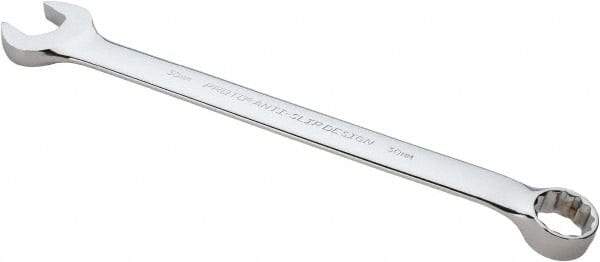 Proto - 30mm 12 Point Combination Wrench - 15° Offset Angle, 15-55/64" OAL, Steel, Full Polish Finish - Apex Tool & Supply