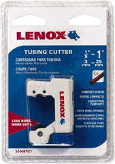 Lenox - 1/8" to 1" Pipe Capacity, Tube Cutter - Cuts Copper - Apex Tool & Supply