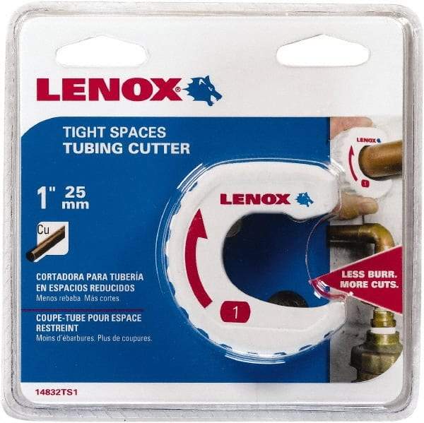 Lenox - 1" Pipe Capacity, Tube Cutter - Cuts Copper - Apex Tool & Supply