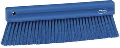 Vikan - Polyester Counter Brush - 2" Bristle Length, 11" Long x 1-1/4" Wide Head, Blue - Apex Tool & Supply