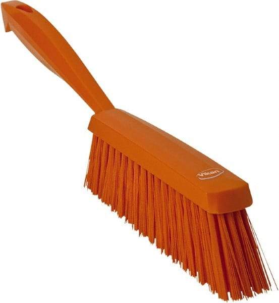 Vikan - 14" OAL, Polyester Staple Set Bench Brush - 2" Bristle Length, 6-3/8" Long Head, Orange - Apex Tool & Supply