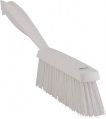 Vikan - 14" OAL, Polyester Staple Set Bench Brush - 2" Bristle Length, 6-3/8" Long Head, White - Apex Tool & Supply