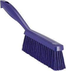 Vikan - 14" OAL, Polyester Staple Set Bench Brush - 2" Bristle Length, 6-3/8" Long Head, Purple - Apex Tool & Supply