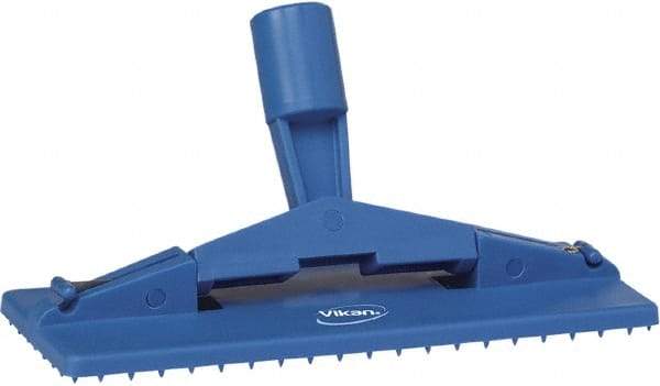 Vikan - 9" Long x 3-3/4" Wide Scouring Pad Holder - Blue - Apex Tool & Supply