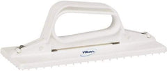 Vikan - 9" Long x 3-3/4" Wide Scouring Pad Holder - White - Apex Tool & Supply