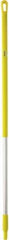 Vikan - 51 x 1-1/4" Aluminum Squeegee Handle - European Threaded Connection, Yellow - Apex Tool & Supply
