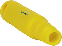Vikan - 6-1/2 x 1-5/32" Polypropylene Squeegee Handle - European Threaded Connection, Yellow - Apex Tool & Supply