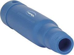 Vikan - 6-1/2 x 1-5/32" Polypropylene Squeegee Handle - European Threaded Connection, Blue - Apex Tool & Supply