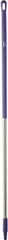 Vikan - 59 x 1-1/4" Aluminum Squeegee Handle - European Threaded Connection, Purple - Apex Tool & Supply