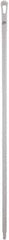 Vikan - 59 x 1-1/4" Polypropylene Squeegee Handle - European Threaded Connection, White - Apex Tool & Supply