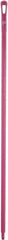 Vikan - 59 x 1-1/4" Polypropylene Squeegee Handle - European Threaded Connection, Pink - Apex Tool & Supply