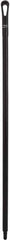 Vikan - 51 x 1-1/4" Polypropylene Squeegee Handle - European Threaded Connection, Black - Apex Tool & Supply