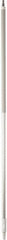 Vikan - 63 x 1-1/4" Aluminum Squeegee Handle - European Threaded Connection, White - Apex Tool & Supply