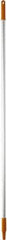 Vikan - 59 x 1" Aluminum Squeegee Handle - European Threaded Connection, Orange - Apex Tool & Supply