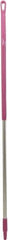 Vikan - 59 x 1-1/4" Aluminum Squeegee Handle - European Threaded Connection, Pink - Apex Tool & Supply