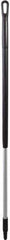 Vikan - 51 x 1-1/4" Aluminum Squeegee Handle - European Threaded Connection, Black - Apex Tool & Supply