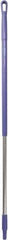 Vikan - 51 x 1-1/4" Aluminum Squeegee Handle - European Threaded Connection, Purple - Apex Tool & Supply