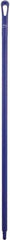 Vikan - 51 x 1-1/4" Polypropylene Squeegee Handle - European Threaded Connection, Purple - Apex Tool & Supply