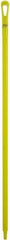 Vikan - 51 x 1-1/4" Polypropylene Squeegee Handle - European Threaded Connection, Yellow - Apex Tool & Supply