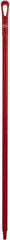 Vikan - 51 x 1-1/4" Polypropylene Squeegee Handle - European Threaded Connection, Red - Apex Tool & Supply