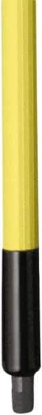 Remco - 187 x 1-1/4" Fiberglass Squeegee Handle - European Threaded Connection, Yellow, Telescoping - Apex Tool & Supply